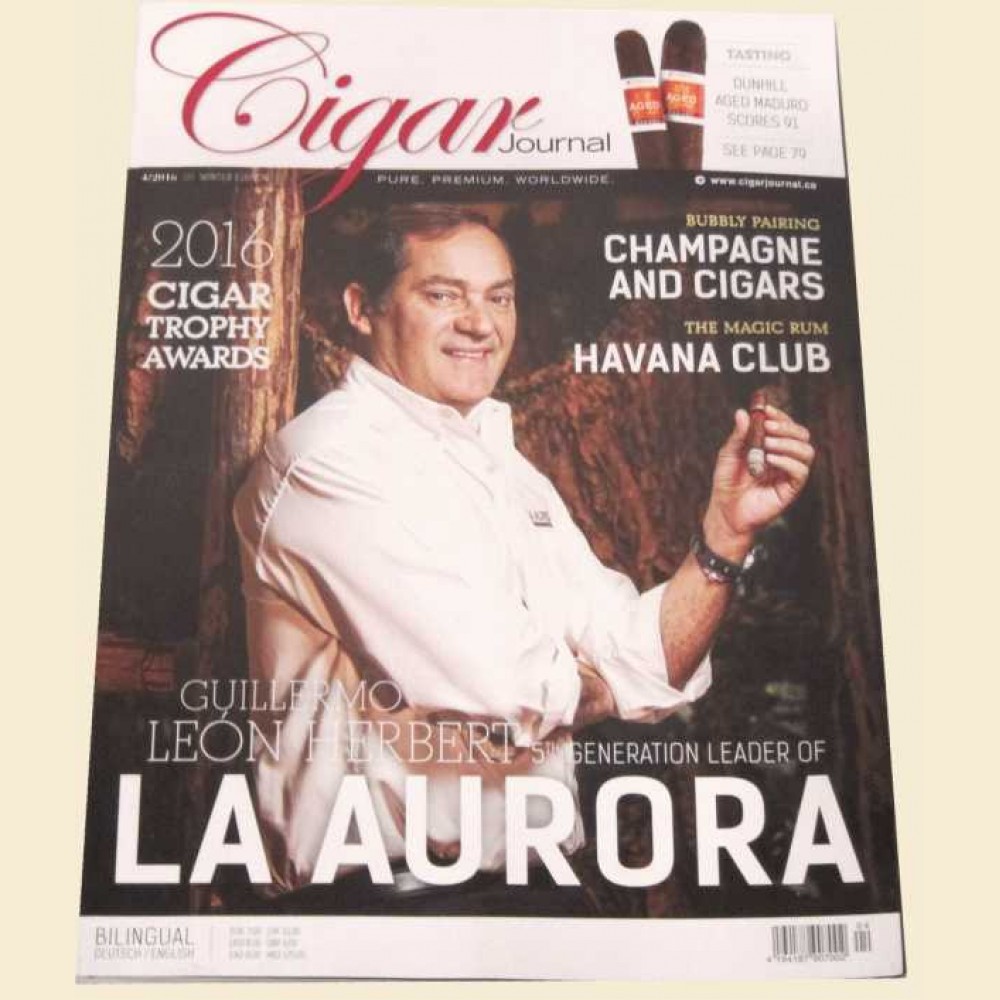 Cigar Journal Magazine Winter 2016 La Aurora